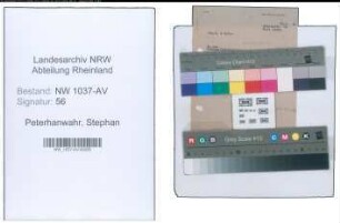 Entnazifizierung Stephan Peterhanwahr , geb. (Amtsobersekretär)