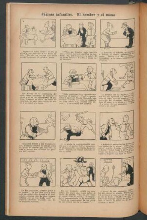 Páginas infantiles : El hombre y el mono