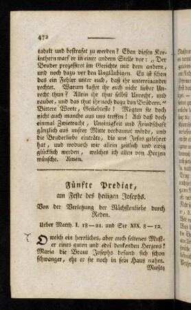 472-488, Fünfte Predigt.
