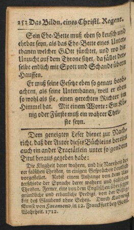 Dem geneigten Leser dienet zur Nachricht, ...
