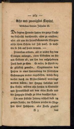 Acht und zwanzigstes Kapitel.