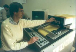 Marburg. Im Tonstudio der Blinden-Hörbücherei