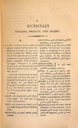 The student's enlarged English-Persian Dictionary