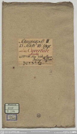 Suites - Mus.2410-F-14 : strings, bc, woodwinds