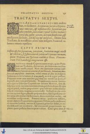 Tractatus Sextus.