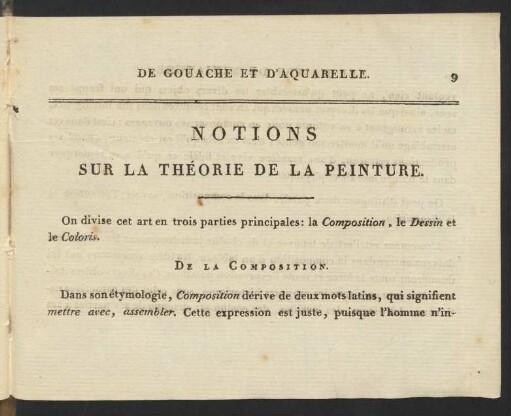 De La Composition.
