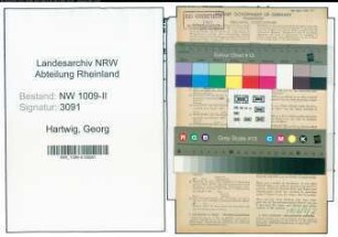 Entnazifizierung Georg Hartwig , geb. 20.07.1907 (Dentist)