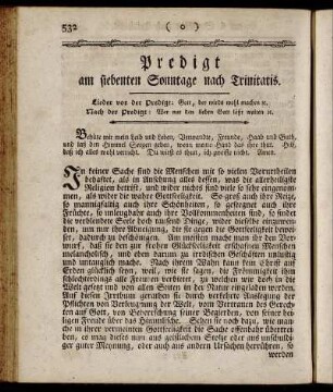 Predigt am siebenten Sonntage nach Trinitatis. - Predigt am neunten Sonntage nach Trinitatis.