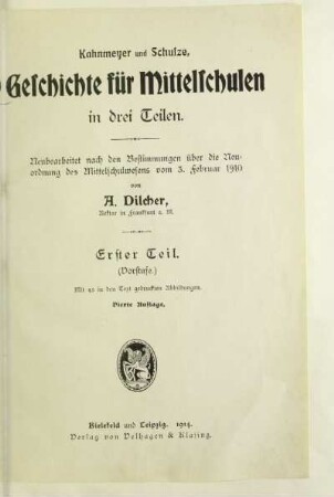 Teil 1 = Vorstufe: [Teil 1 = Vorstufe]