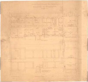 Billing, Hermann; Singen; Krankenhaus - Wirtschaftsgebäude (Grundrisse Keller)