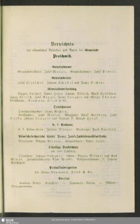 Gemeinde Proschwitz