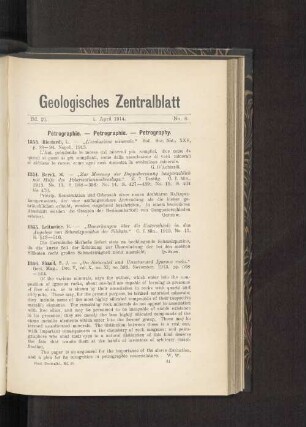 1. April 1914. No. 8.