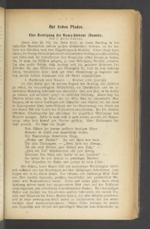 Auf hohen Pfaden