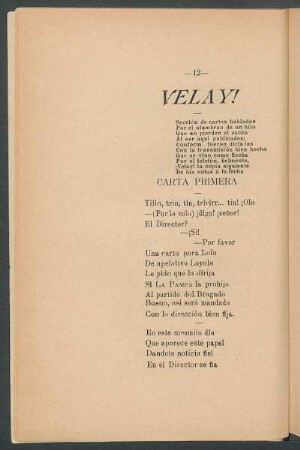 Carta primera
