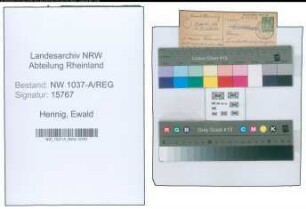 Entnazifizierung Ewald Hennig , geb. 05.03.1886 ()