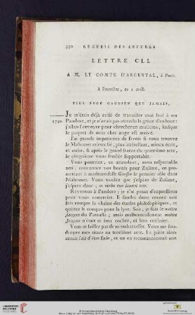 (Lettre CLI - CLX)