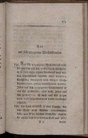 Von auf sich gezogenen Wechselbriefen.