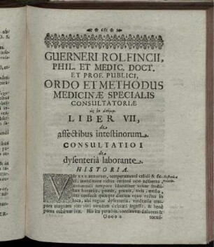 Liber VII, de affectibus intestinorum