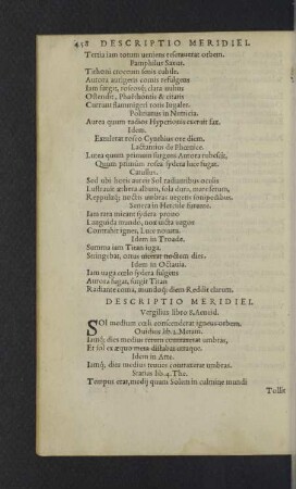Descriptio meridiei.