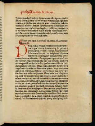 Incipit prologus in tractatum de anima christi. ad magistrum G.