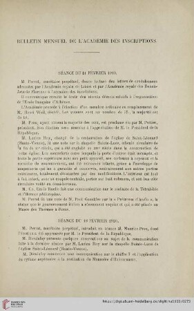 4.F.15.1910: Bulletin mensuel de l'académie des inscriptions