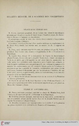4.F.15.1910: Bulletin mensuel de l'académie des inscriptions
