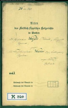 Küster, Ofenfabrikant in Detmold gegen Konsistorialsekretär Krohn in Detmold - Forderung