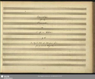 Concertino für die Clarinette. [J 109]