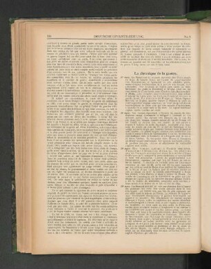 La chronique de la guerre.