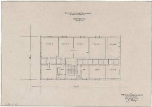 Gsaenger, Gustav; Hohenburg bei Lenggries (Bayern); Schlossschänke, Umbau - Wohnungseinbau (Grundriss OG)