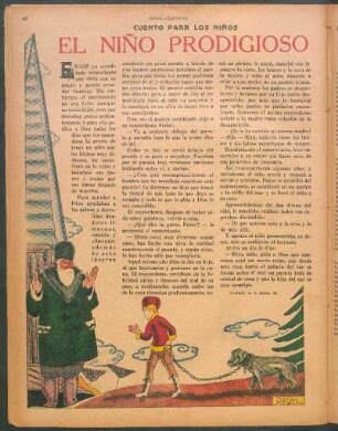 El niño prodigioso : Cuento para los niños