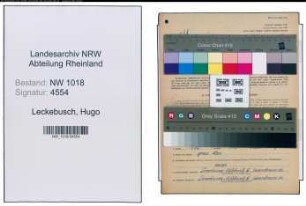 Entnazifizierung Hugo Leckebusch , geb. 02.11.1889 (Heimstaettengeschaeftsfuehrer)