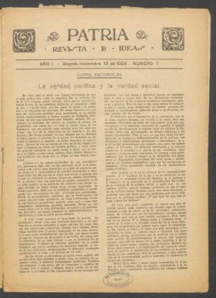 1924,1,7: año 1, no. 7 (noviembre 13 de 1924)