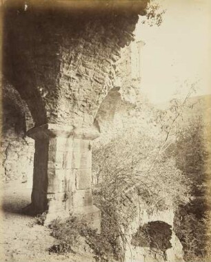 Studien vom Heidelberger Schloss und anderen Ruinen: Gesprengter Turm von innen