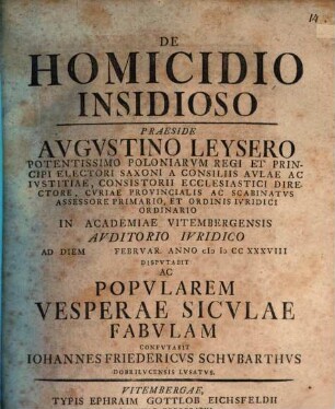 De homicidio insidioso