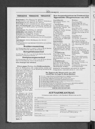Ihre Ansprachepartner im Vorstand des Eppendorfer Bürgervereins von 1875