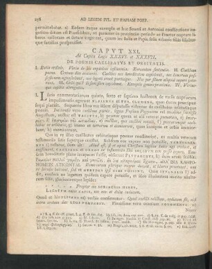 Caput XXI. Ad Capita Legis XXXVI. et XXXVII. de Poenis Caelibatus Et Orbitatis