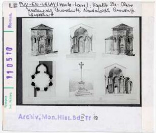 Le Puy: Chapelle Sainte-Claire, Ansichten und Schnitte