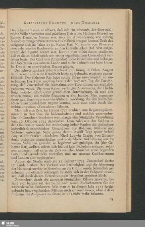 Kaiserliche Ungnade – Neue Domizile