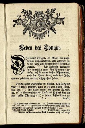 Leben des Longin.