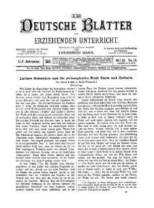 Luthers Sittenlehre und die philosophische Ethik Kants und Herbarts : (Fortsetzung)