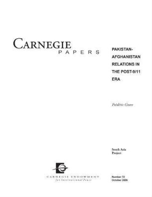 Pakistan - Afghanistan relations in the post - 9/11 era