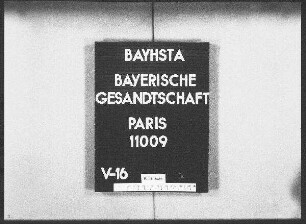 Leicht, Hugo, Lehramtskandidat in München, Entleihung von griechischen Handschriften aus der Nationalbibliothek in Paris