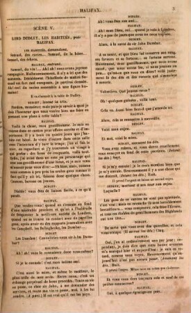 Halifax, comédie mêlée de chant, en 3 actes, avec un prologue, par Alexandre Dumas, représentée, pour la première fois, à Paris, sur le théâtre des Variétés, le 2 décembre 1842 : [Kopftitel.]