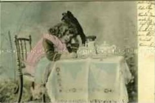 Mädchen mit Hund