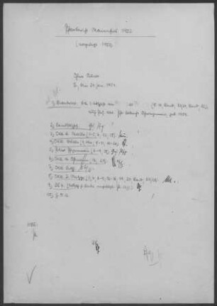 Maienfels mit Brettach (Bretzfeld): Pfarrbericht 1952 mit Nachtrag (Brief vom 09.06.1954)