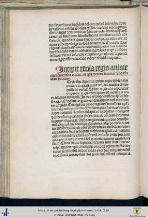 Incipit tertio regio anime…