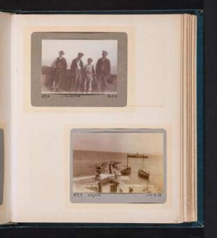 Fotoalbum einer Italienreise von Vendig bis Neapel : Albumseite 29 mit zwei Fotografien von Neapel und Capri