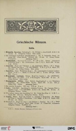 Griechische Münzen (Nr. 1-226)