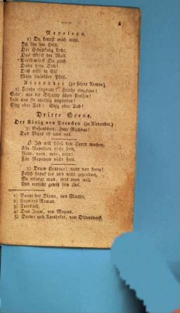 [Schauspiel um Napoleons Rückzug 1813]